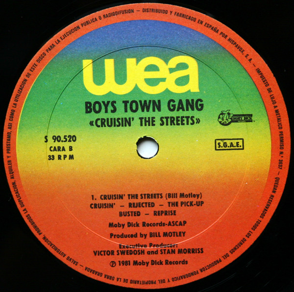 Boys Town Gang - Cruisin' The Streets | WEA (S 90.520) - 3