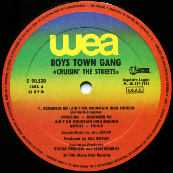 Boys Town Gang - Cruisin' The Streets | WEA (S 90.520) - 2