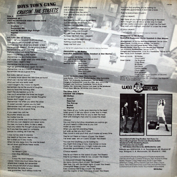 Boys Town Gang - Cruisin' The Streets | WEA (S 90.520) - main