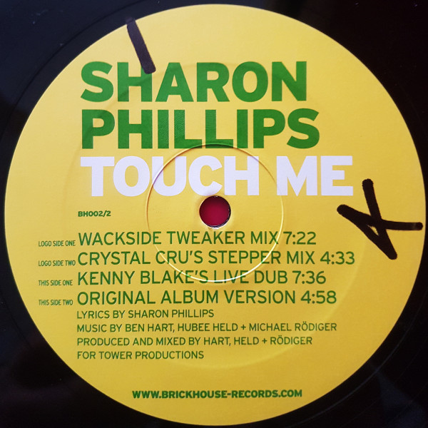 Sharon Phillips - Touch Me | Brickhouse Records (BH002/2) - main Sharon Phillips - Touch Me | Brickhouse Records (BH002/2) - main