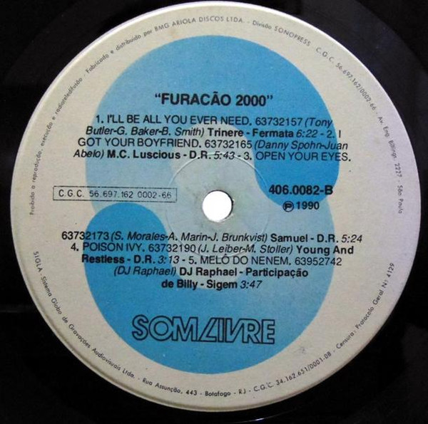Various - Furacão 2000 | Som Livre (406.0082) - 4