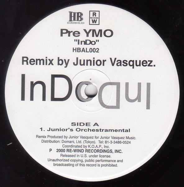 Pre YMO - InDo | Hardboiled (HBAL002) Pre YMO - InDo | Hardboiled (HBAL002)