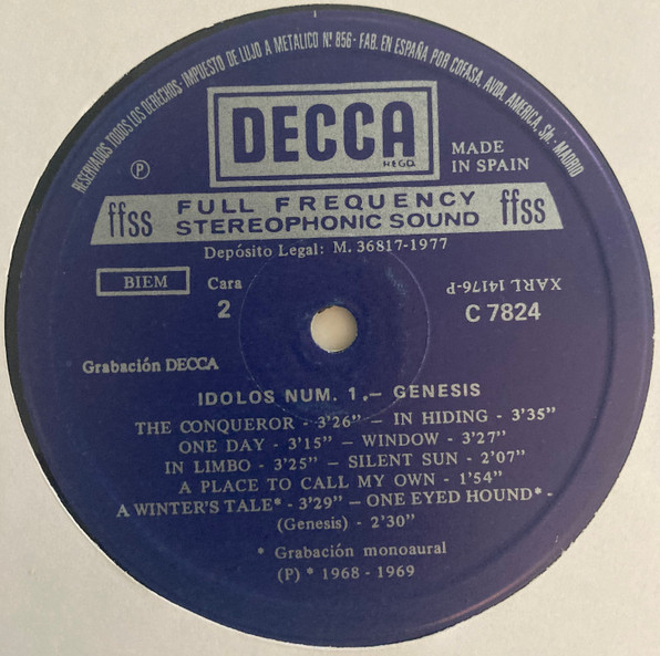 Genesis - From Genesis To Revelation | Decca (C 7824) - 4 Genesis - From Genesis To Revelation | Decca (C 7824) - 4