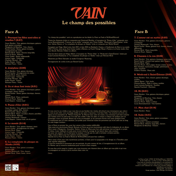 Vain - Le champ des possibles | La Fleur Au Fusil (LFF001) - 2 Vain - Le champ des possibles | La Fleur Au Fusil (LFF001) - 2