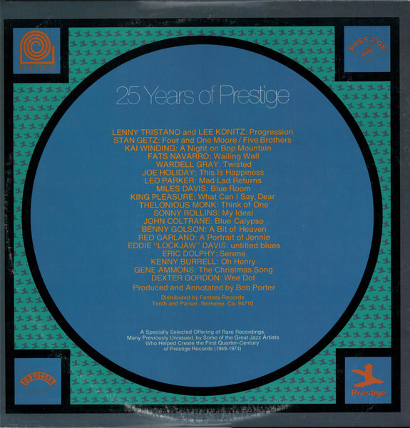 Various - 25 Years Of Prestige | Prestige (P-24046) - 3 Various - 25 Years Of Prestige | Prestige (P-24046) - 3