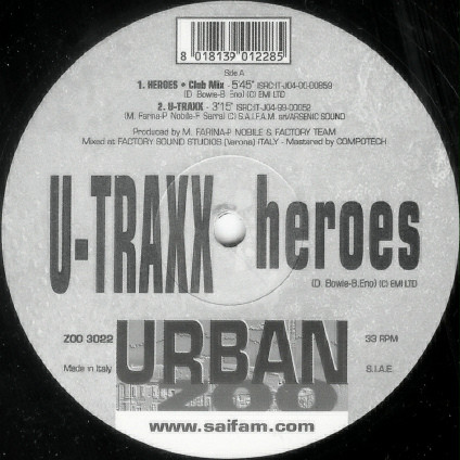 U-Traxx - Heroes | Urban Zoo (ZOO 3022)
