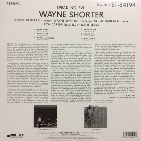 Wayne Shorter - Speak No Evil | Blue Note (0744042)
