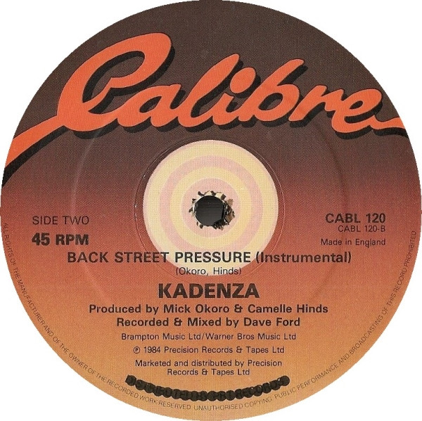 Kadenza - Livin' In A Back Street | Calibre (CABL 120) - 4
