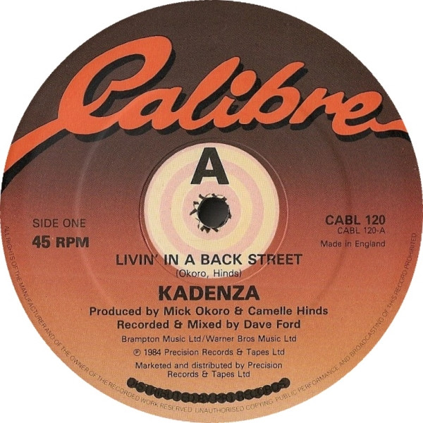Kadenza - Livin' In A Back Street | Calibre (CABL 120) - 3