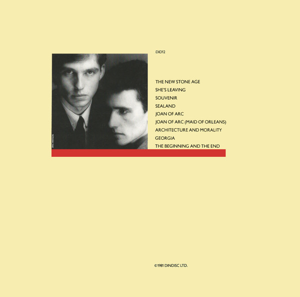 Orchestral Manoeuvres In The Dark - Architecture & Morality | Dindisc (DID12) - 2 Orchestral Manoeuvres In The Dark - Architecture & Morality | Dindisc (DID12) - 2