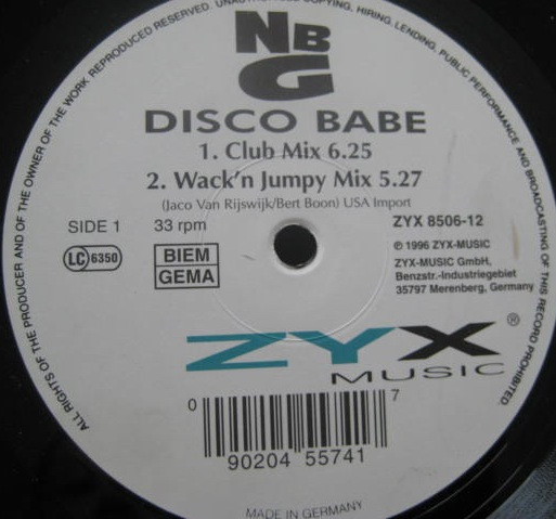 Natural Born Grooves - Disco Babe | ZYX Music (ZYX 8506-12)