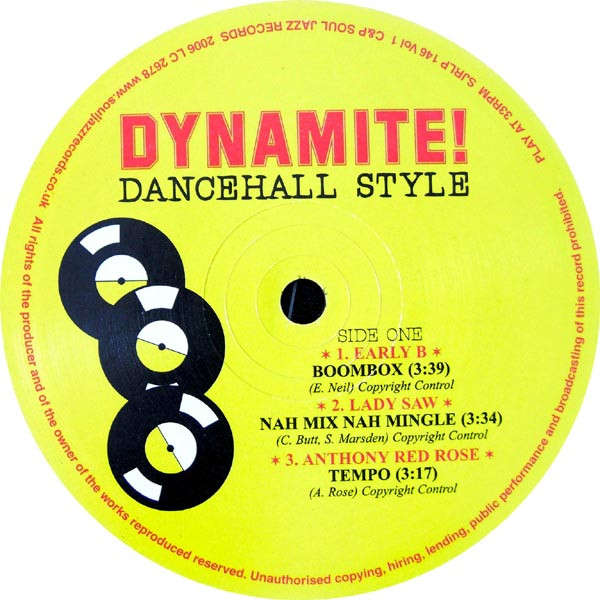 Various - Dynamite! Dancehall Style Volume One | Soul Jazz Records (SJR LP 146 VOL 1) - 3