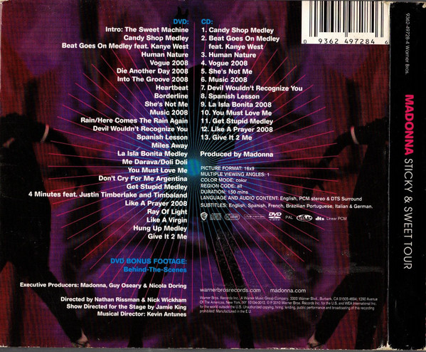 Madonna - Sticky & Sweet Tour | Warner Bros. Records (9362-49728-4) - 3