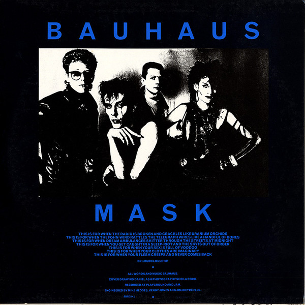 Bauhaus - Mask | Beggars Banquet (BEGA 29) - 3