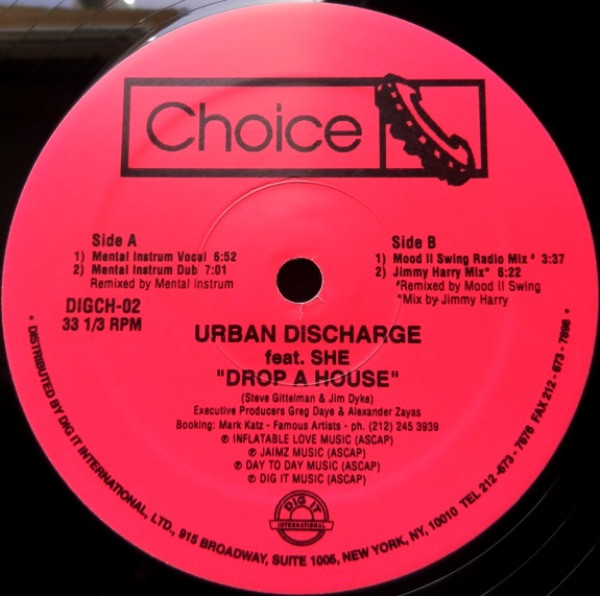 Urban Discharge Feat. She - Drop A House | Choice Records (DIGCH-02) - 2 Urban Discharge Feat. She - Drop A House | Choice Records (DIGCH-02) - 2