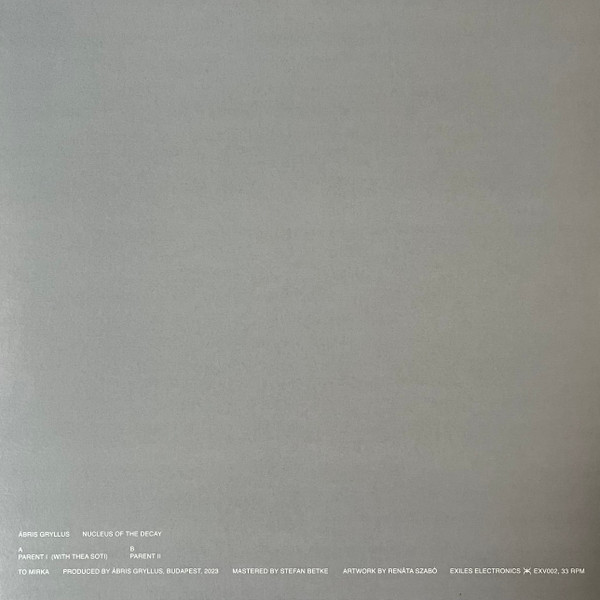 Ábris Gryllus - Nucleus Of The Decay | EXILES (EXV002) - 2