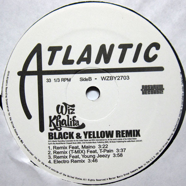 Wiz Khalifa - Black & Yellow | Atlantic (WZBY2703) - 3