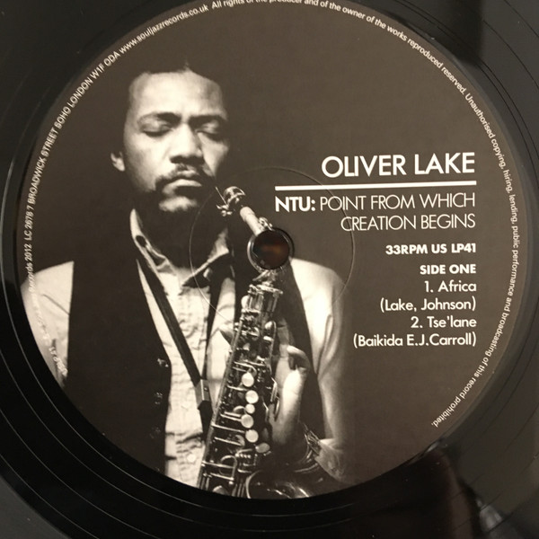 Oliver Lake - NTU: Point From Which Creation Begins | Universal Sound (US LP41) - 3