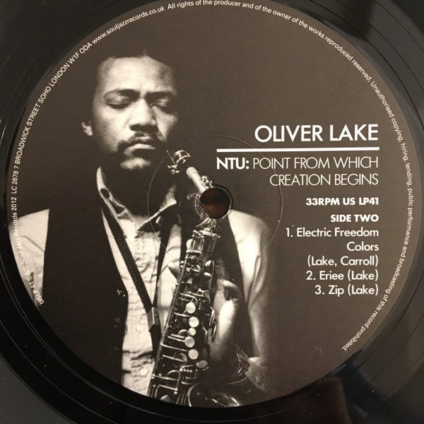 Oliver Lake - NTU: Point From Which Creation Begins | Universal Sound (US LP41) - 4