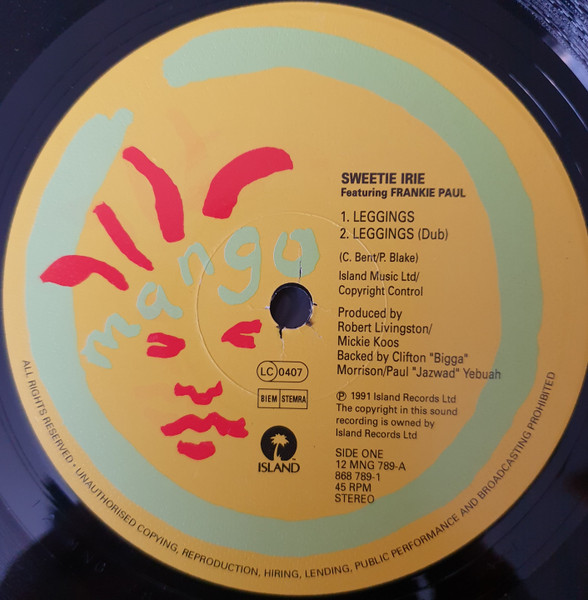 Sweetie Irie Featuring Frankie Paul - Leggings | Mango (12 MNG 789) - 3 Sweetie Irie Featuring Frankie Paul - Leggings | Mango (12 MNG 789) - 3