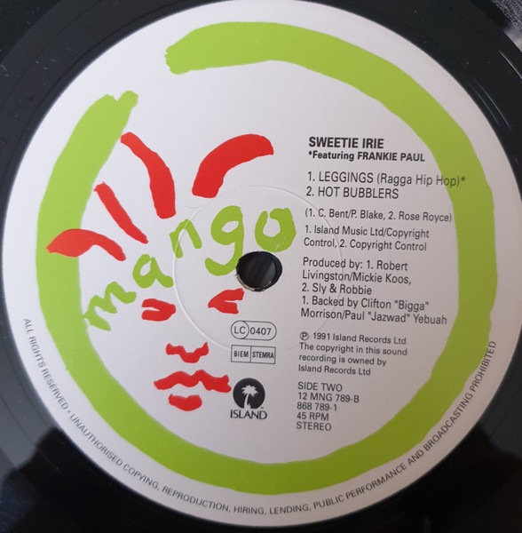 Sweetie Irie Featuring Frankie Paul - Leggings | Mango (12 MNG 789) - 4 Sweetie Irie Featuring Frankie Paul - Leggings | Mango (12 MNG 789) - 4