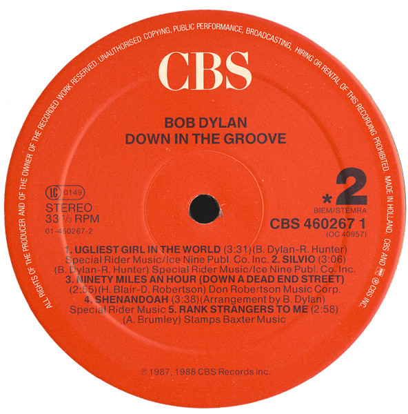 Bob Dylan - Down In The Groove | CBS (460267 1) - 4 Bob Dylan - Down In The Groove | CBS (460267 1) - 4