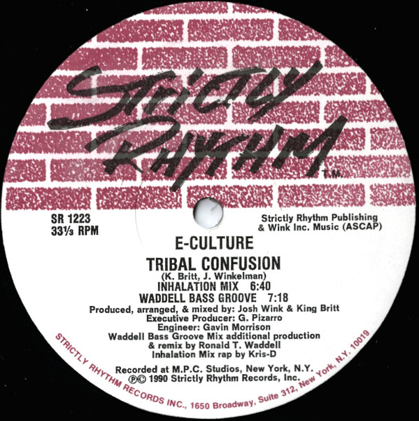 E-Culture - Tribal Confusion / Unification | Strictly Rhythm (SR 1223)