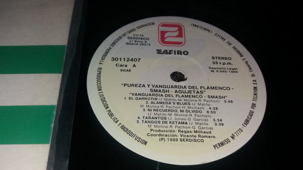 Smash / Agujetas - Vanguardia Y Pureza Del Flamenco | Serdisco (30112407) - 2 Smash / Agujetas - Vanguardia Y Pureza Del Flamenco | Serdisco (30112407) - 2