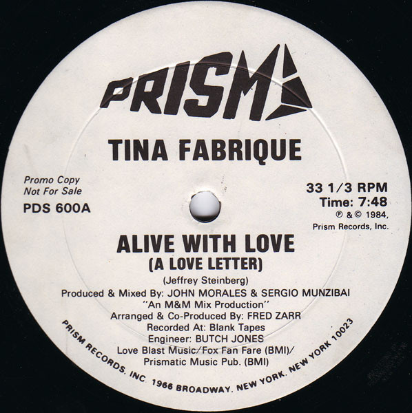 Tina Fabrique - Alive With Love (A Love Letter) | Prism (PDS 600)