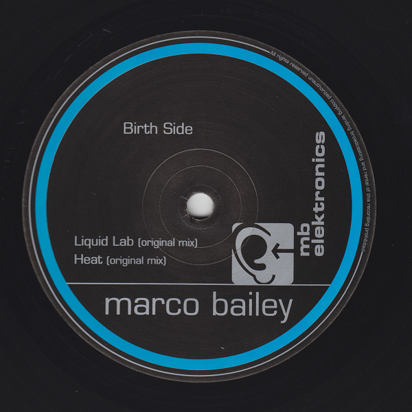 Marco Bailey - Liquid Lab | MB Elektronics (MBELEC 001) - 2