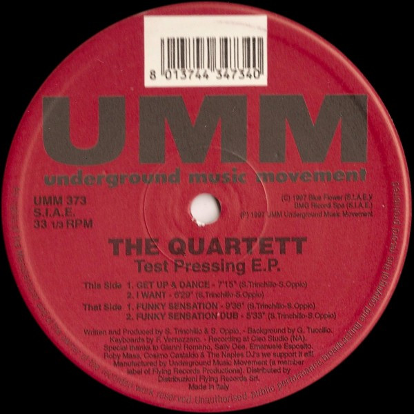 The Quartet - Test Pressing E.P. | UMM (UMM 373)