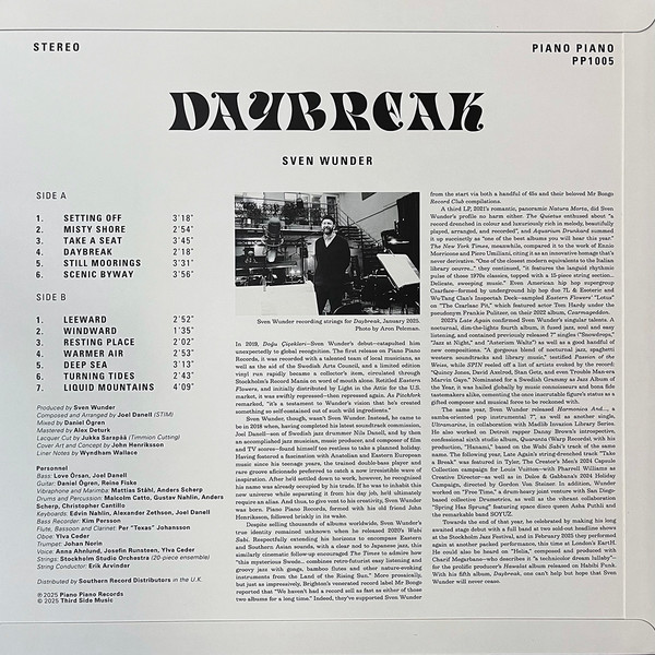 Sven Wunder - Daybreak | Piano Piano (PP1005) - 2