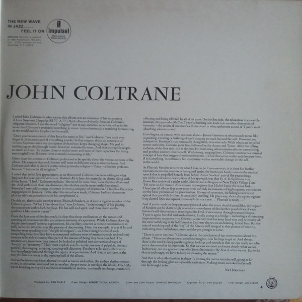 John Coltrane - Meditations | Impulse! (A/AS-9110) - 3