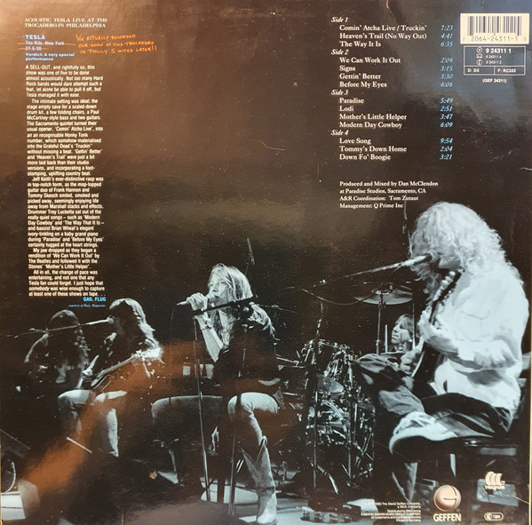 Tesla - Five Man Acoustical Jam | Geffen Records (9 24311 1) - 2