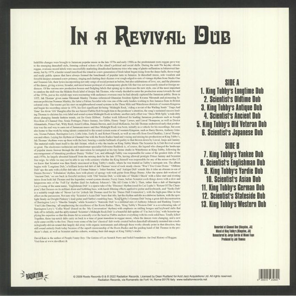 King Tubby Meets Scientist - In A Revival Dub | Radiation Roots (RROO 364) - 2