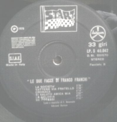 Franco Franchi - Le Due Facce Di Franco Franchi | Durium Start (LPS 40042) - 4 Franco Franchi - Le Due Facce Di Franco Franchi | Durium Start (LPS 40042) - 4