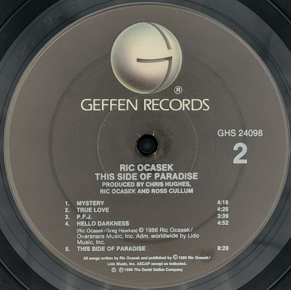 Ric Ocasek - This Side Of Paradise | Geffen Records (GHS 24098) - 6