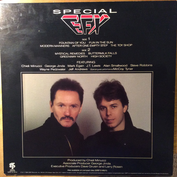 Special EFX - Modern Manners | GRP (GRP-A-1014) - 4