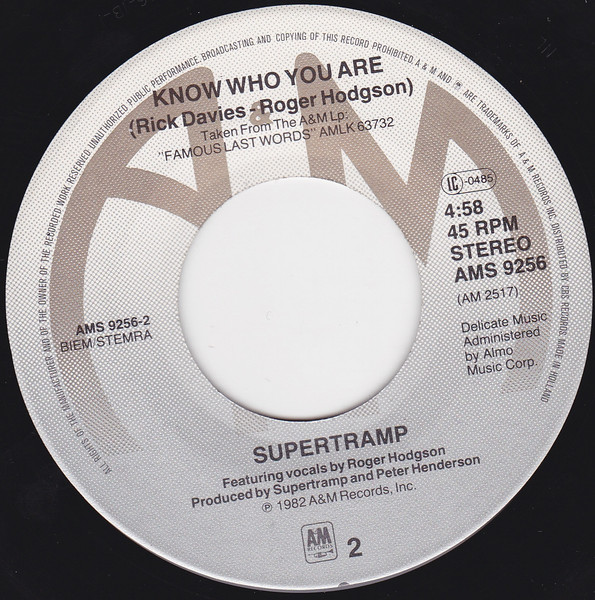 Supertramp - My Kind Of Lady | A&M Records (AMS 9256) - 4 Supertramp - My Kind Of Lady | A&M Records (AMS 9256) - 4