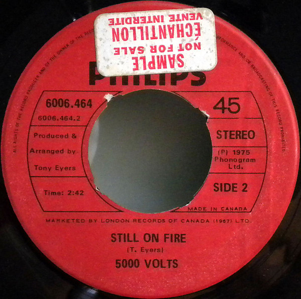 5000 Volts - I'm On Fire | Philips (6006.464) - 2