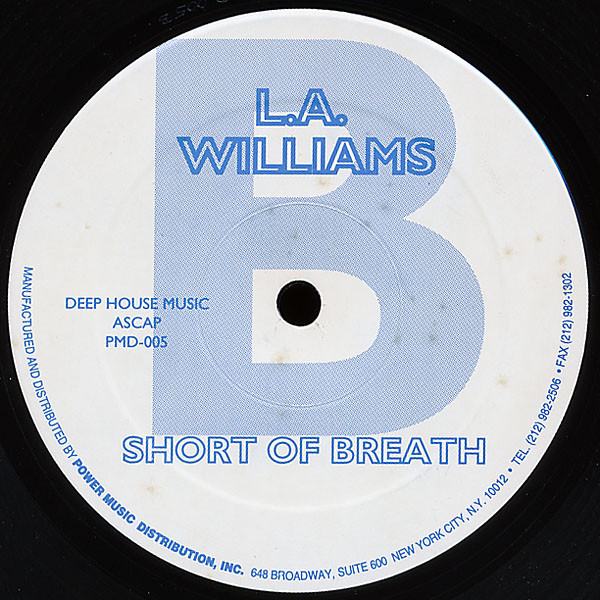 L.A. Williams - Short Of Breath | Power Music Records (PMD-005) - 4