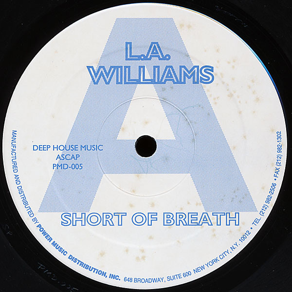 L.A. Williams - Short Of Breath | Power Music Records (PMD-005) - 3