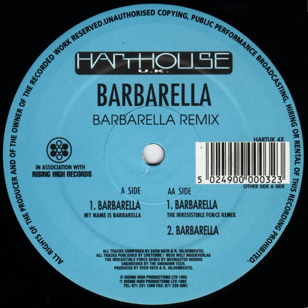Barbarella - Barbarella (Remix) | Harthouse U.K. (HARTUK 4X)