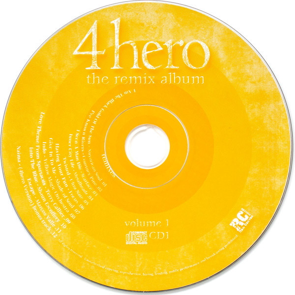 4 Hero - The Remix Album | Raw Canvas Records (RCR CD 01PROMO)