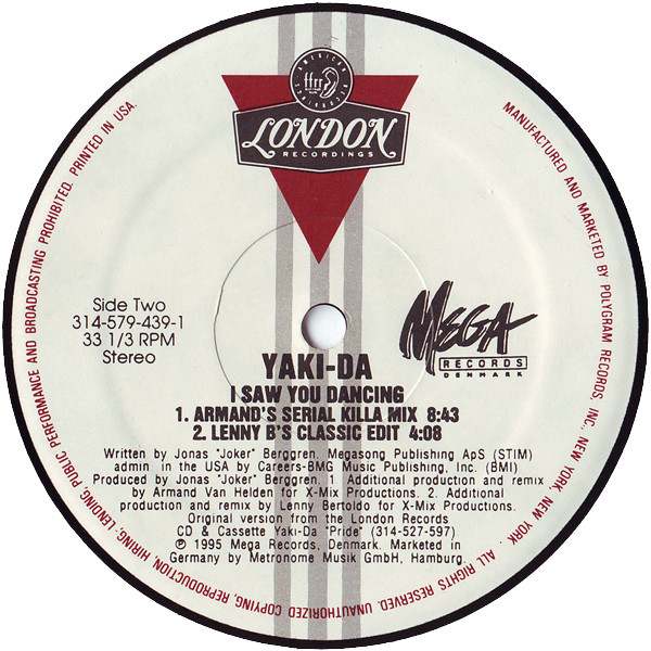 Yaki-Da - I Saw You Dancing | FFRR (314-579 439-1) - 4