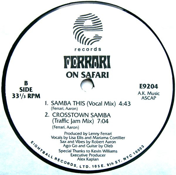 Lenny Ferrari - On Safari | E Records (E9204) - 2