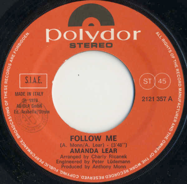 Amanda Lear - Follow Me | Polydor (2121 357) - 3 Amanda Lear - Follow Me | Polydor (2121 357) - 3