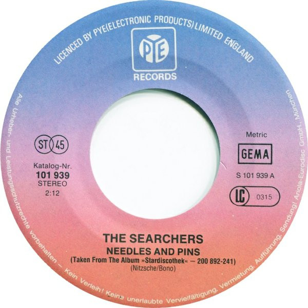 The Searchers - Needles And Pins | Pye Records (101 939) - 3