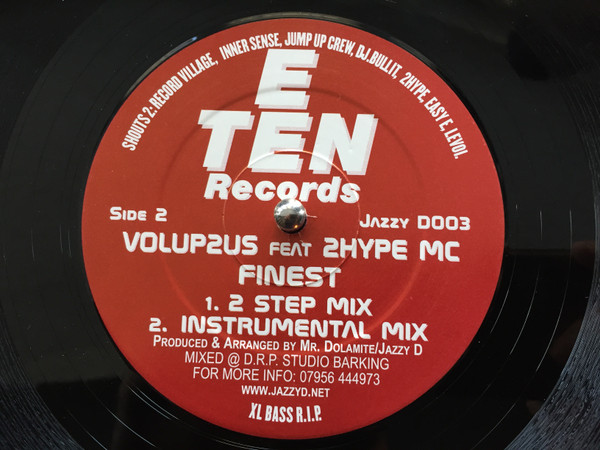 Volup2us Feat MC 2 Hype - Finest | E-Ten Records (JAZZY D003) - 2 Volup2us Feat MC 2 Hype - Finest | E-Ten Records (JAZZY D003) - 2