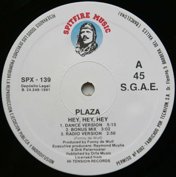 Plaza - Hey-Hey-Hey | Spitfire Music (SPX - 139) - 3